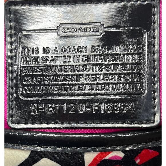 Y2K Coach F16864 Poppy Daisy Floral Graffiti Crossbody Bag & Wristlet - Picture 14 of 16